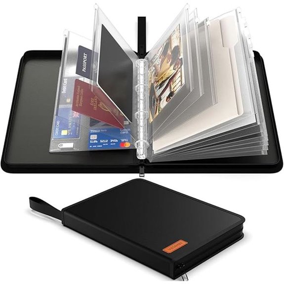 Fireproof Waterproof Document Organizer Binder