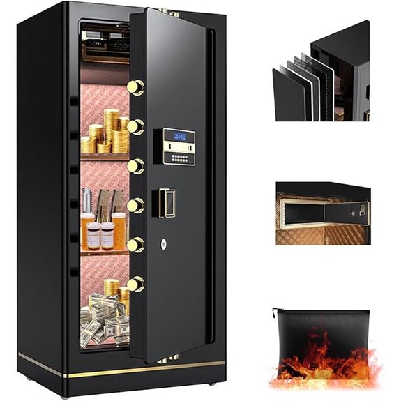 MLJ 8.1 Cu. Ft. Waterproof Fireproof Home Safe