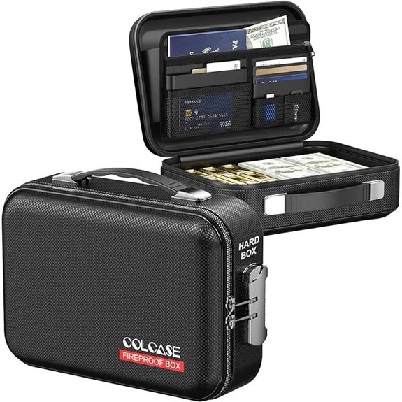 Fireproof Lockable Money Box with Water Resistance