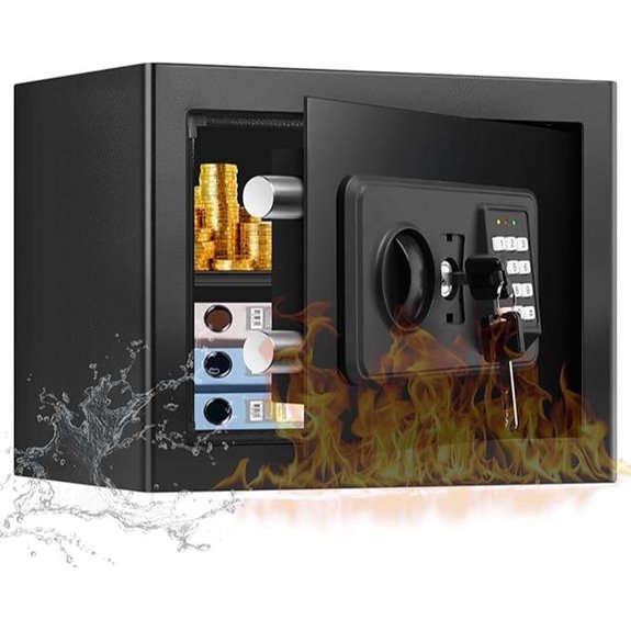 Waterproof Fireproof Home Safe with Digital Keypad