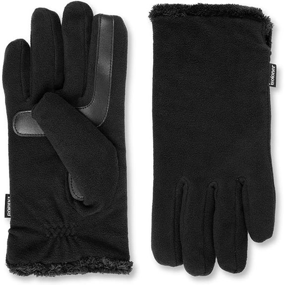 Isotoner Women's Fleece Gloves with Touch Technology