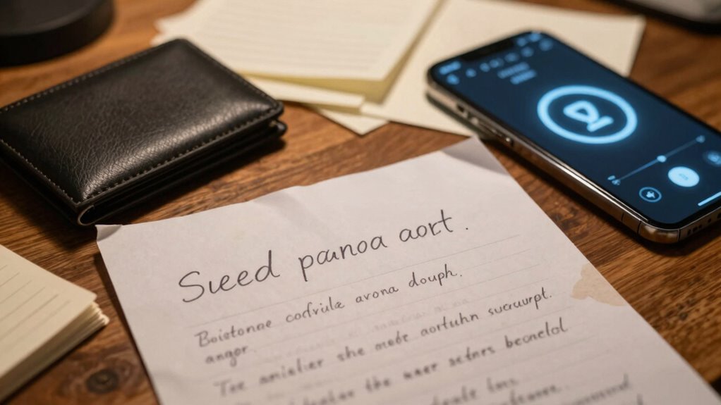 secure offline seed storage