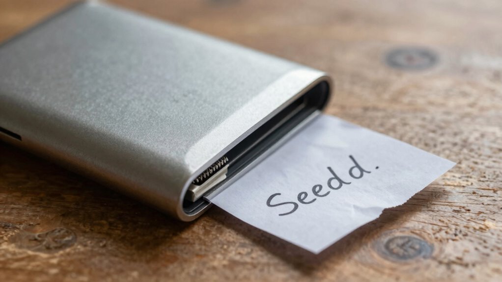 secure physical wallet backup