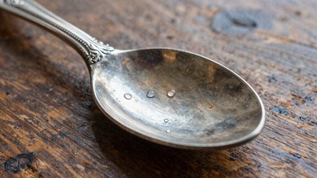 silver shows moisture signs