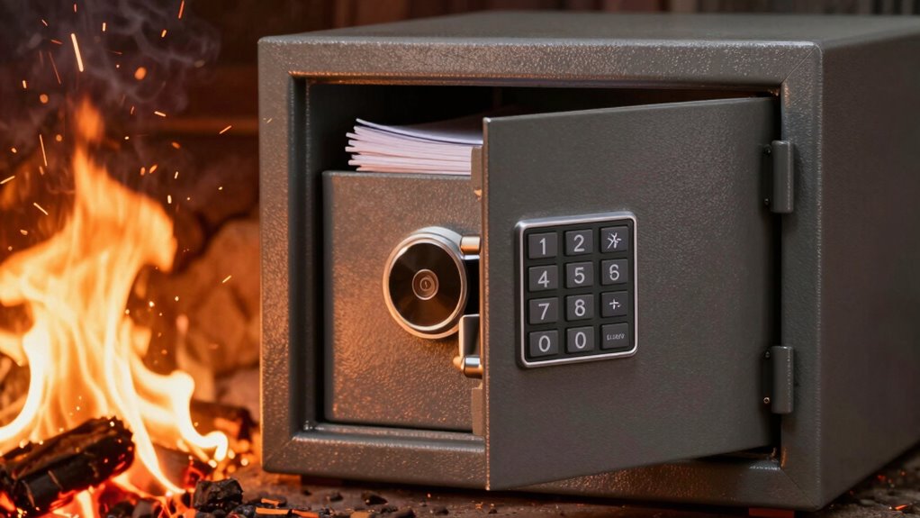 use fire resistant safes properly