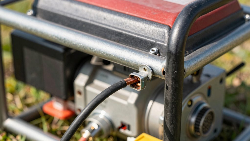 check generator grounding properly