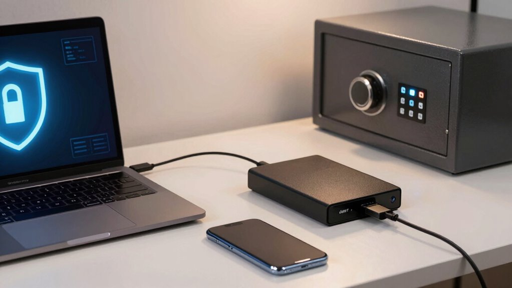 encrypted backups protect against threats