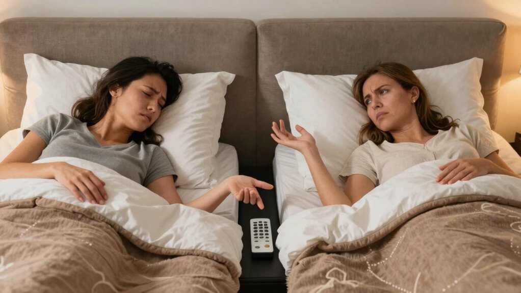 sleep preferences cause bed disputes