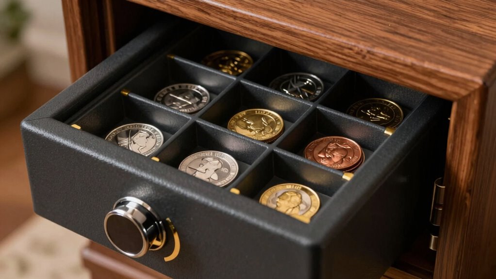 biometric fireproof coin safes