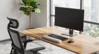 comfortable office workspace
