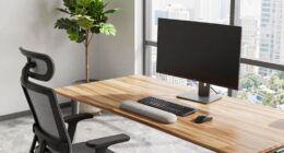 comfortable office workspace