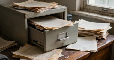 damaged estate documents over time