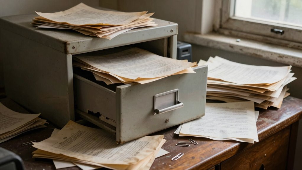damaged estate documents over time