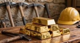 gold rises miners lag