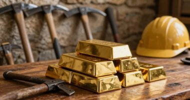 gold rises miners lag