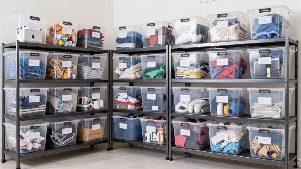 organized clothing storage for resale
