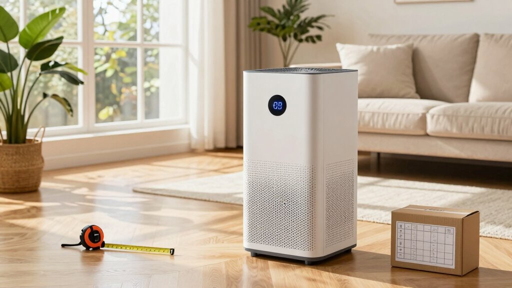proper air purifier sizing