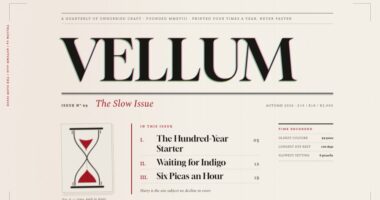 VELLUM — Issue No. 09, The Slow Issue (FABLE/175)