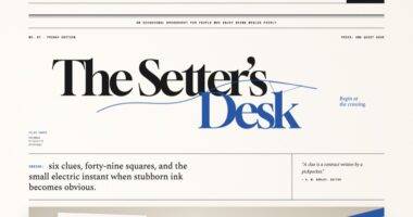The Setter's Desk — A Cryptic Crossword Atelier (FABLE/175)